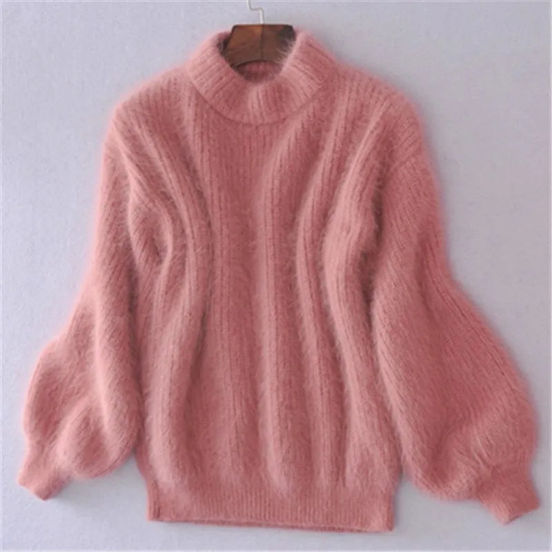 Locker Gestrickter Damen Pullover Im Vintage Look