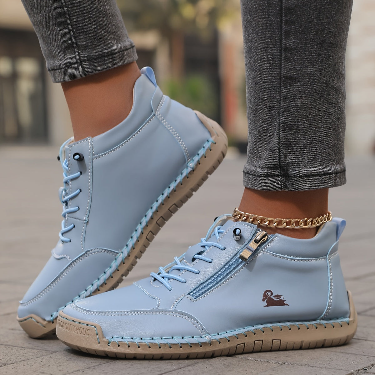 Damen Walkingschuhe mit Weiter Zehenbox und Rutschfester Sohle