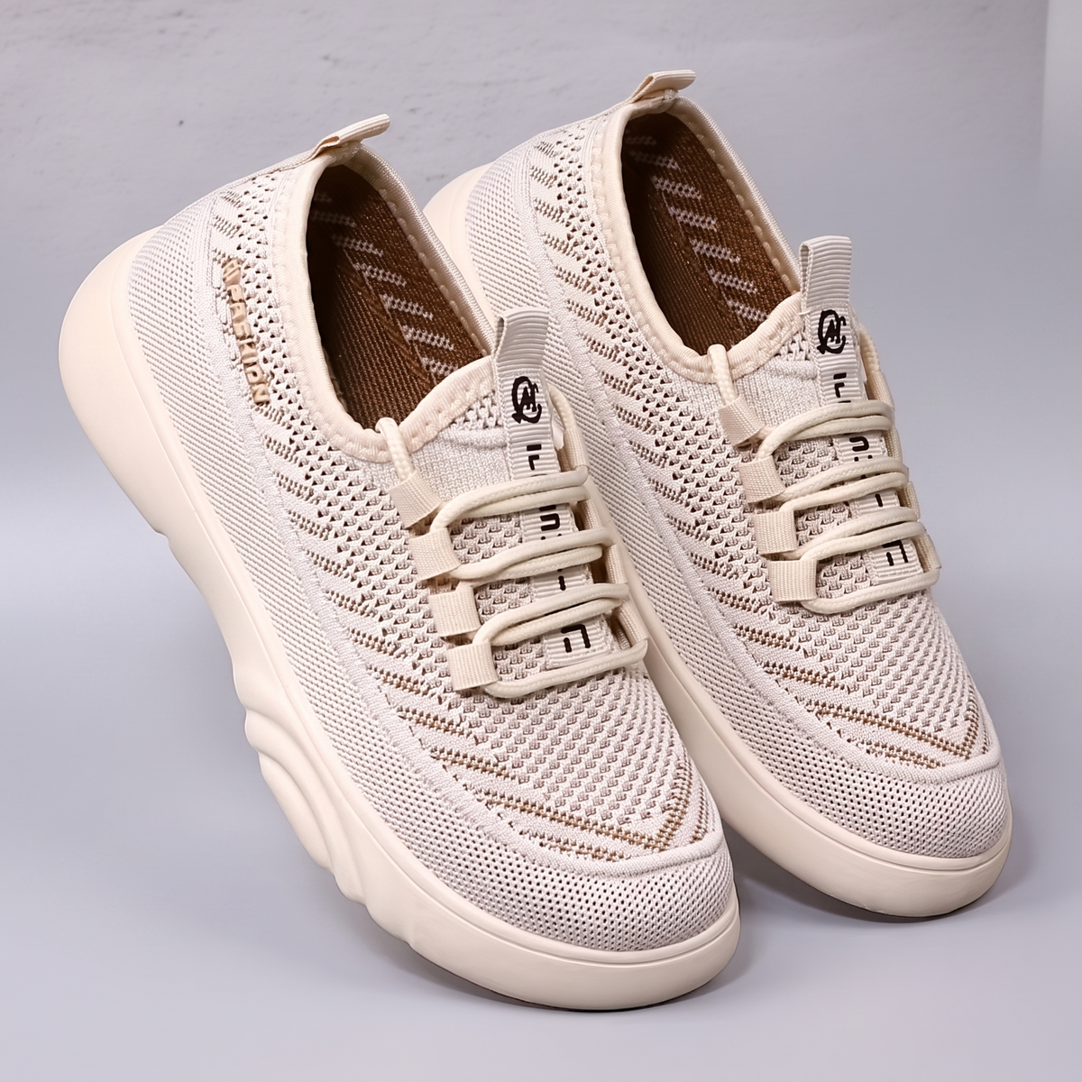 Atmungsaktive Damen Glitzer Loafer zum Hineinschlüpfen