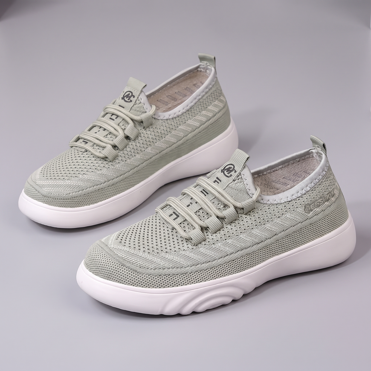Atmungsaktive Damen Glitzer Loafer zum Hineinschlüpfen