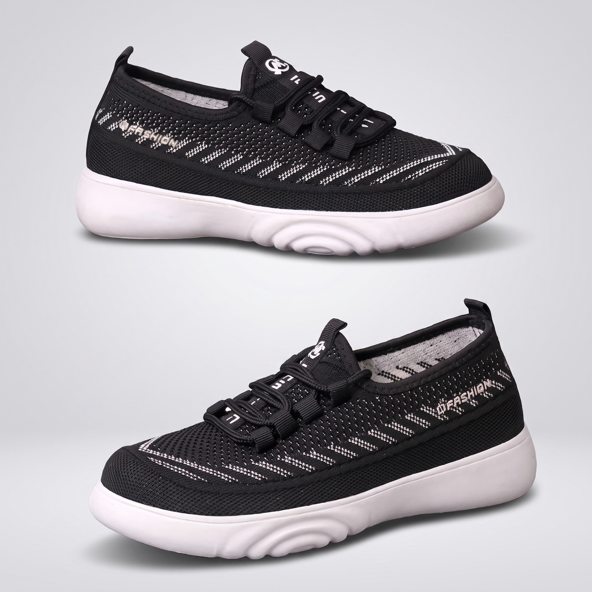 Atmungsaktive Damen Glitzer Loafer zum Hineinschlüpfen
