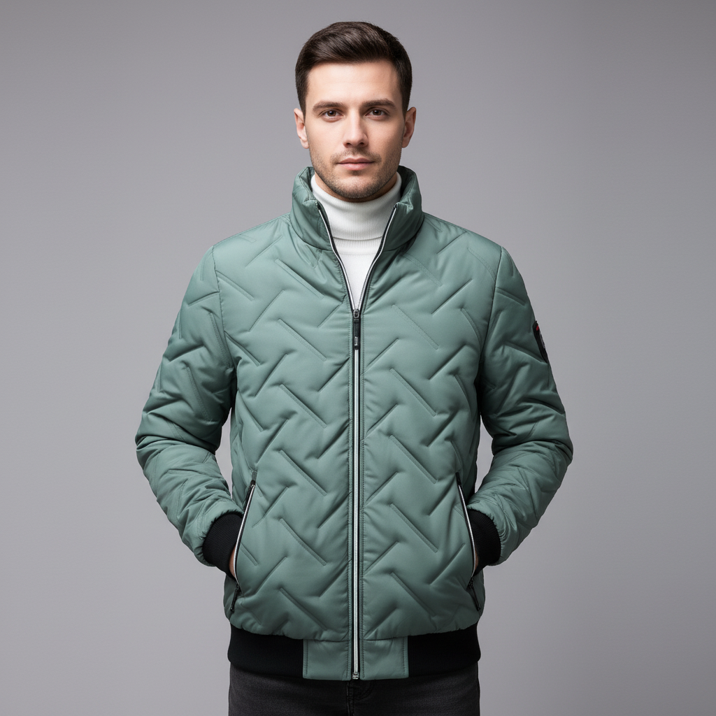 Veste matelassée à motif losanges moderne