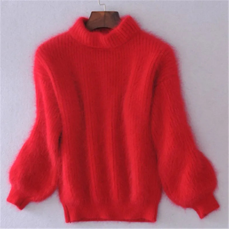 Locker Gestrickter Damen Pullover Im Vintage Look