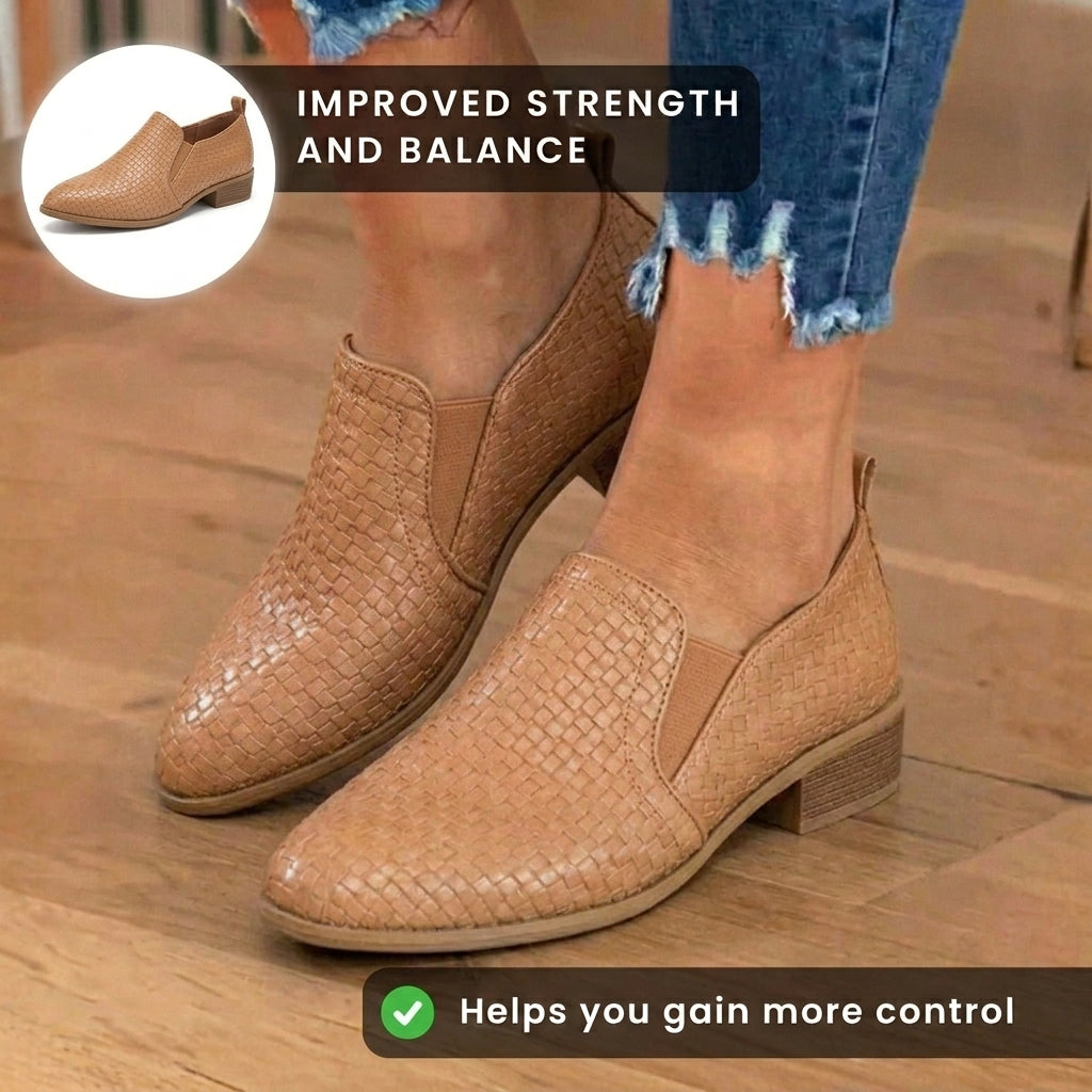 Flache Orthopädische Damen Sneaker in Neutralen Tönen