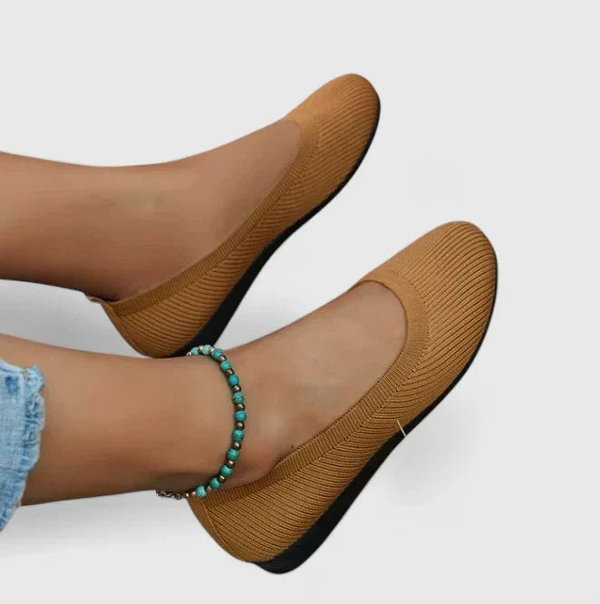 Orthopädische Slipper Damen mit Gummizug und rutschfester Sohle