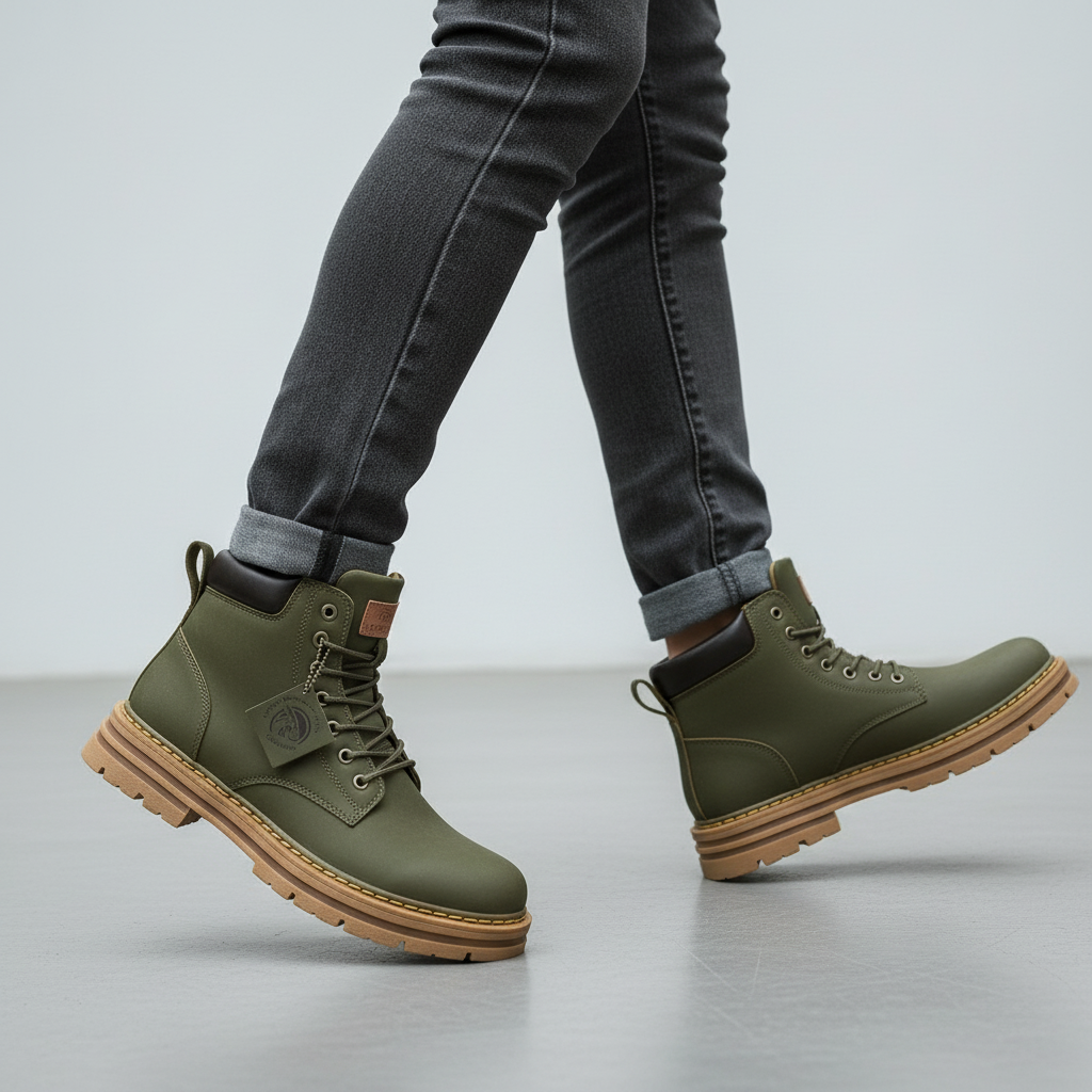 Wasserabweisende Herren Winterstiefel Mit Griffiger Sohle
