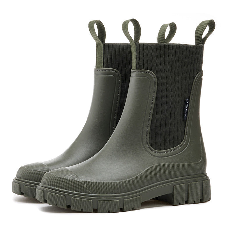 Wasserdichte Damen Gummistiefel mit Rutschfester Sohle