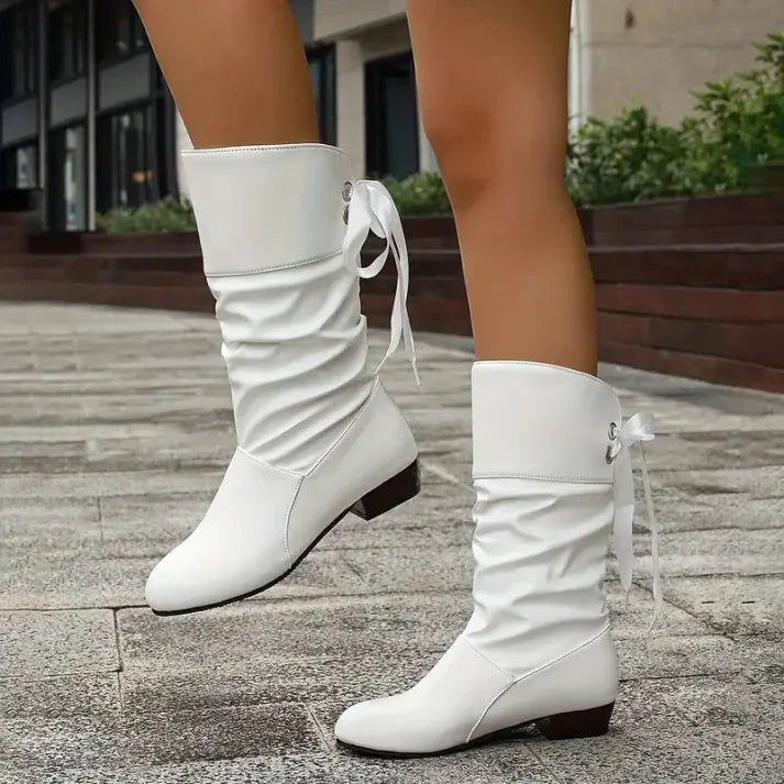 Orthopädische Damen Schnürstiefeletten Mit Stabilem Absatz