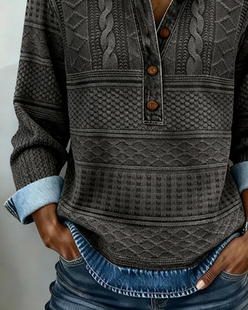 Overshirt In Denimoptik Mit Klassischem Hemdkragen