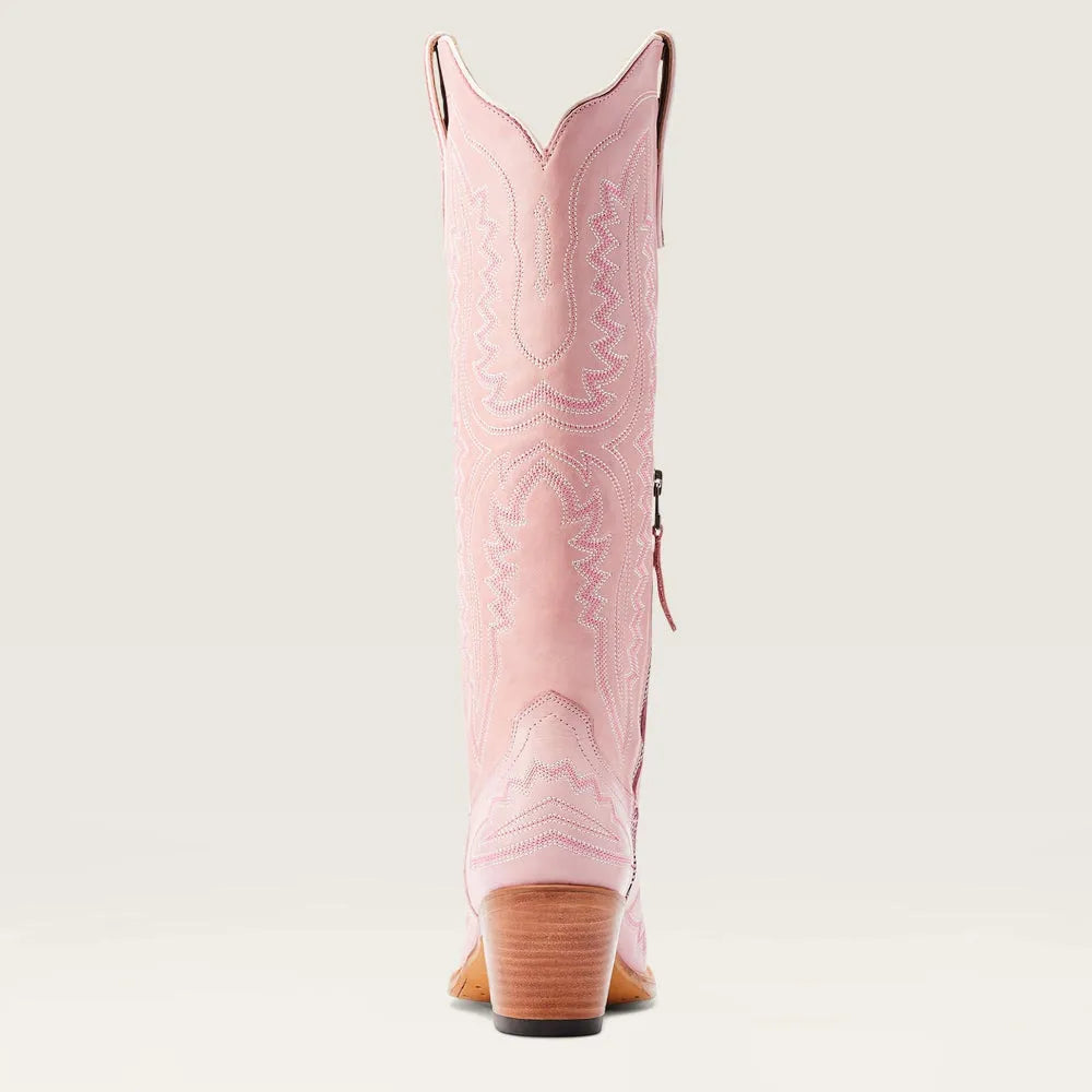 Damen Western Cowboystiefel Mit Stickerei Und Blockabsatz