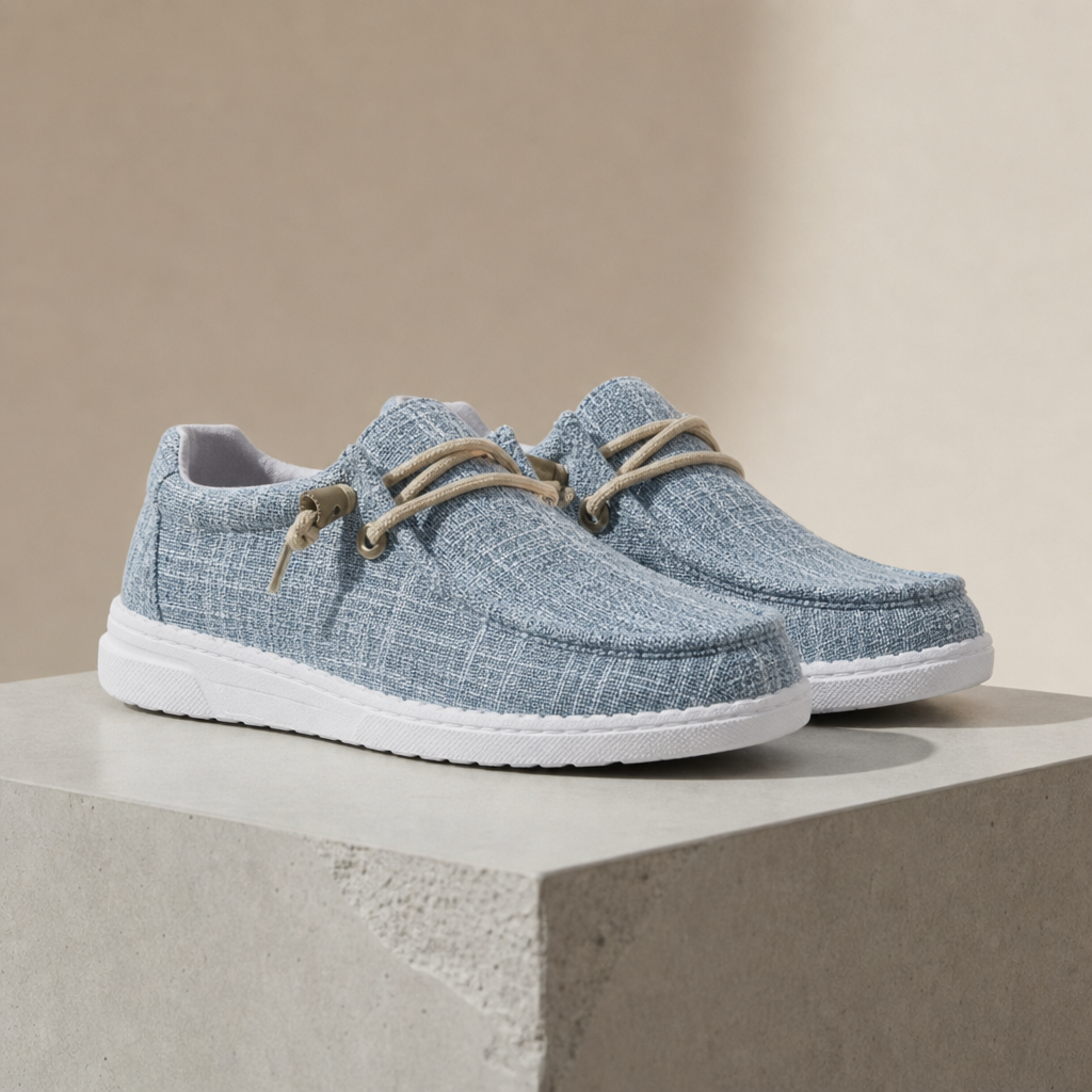 Atmungsaktive Damen Canvas Slip-On Sneaker