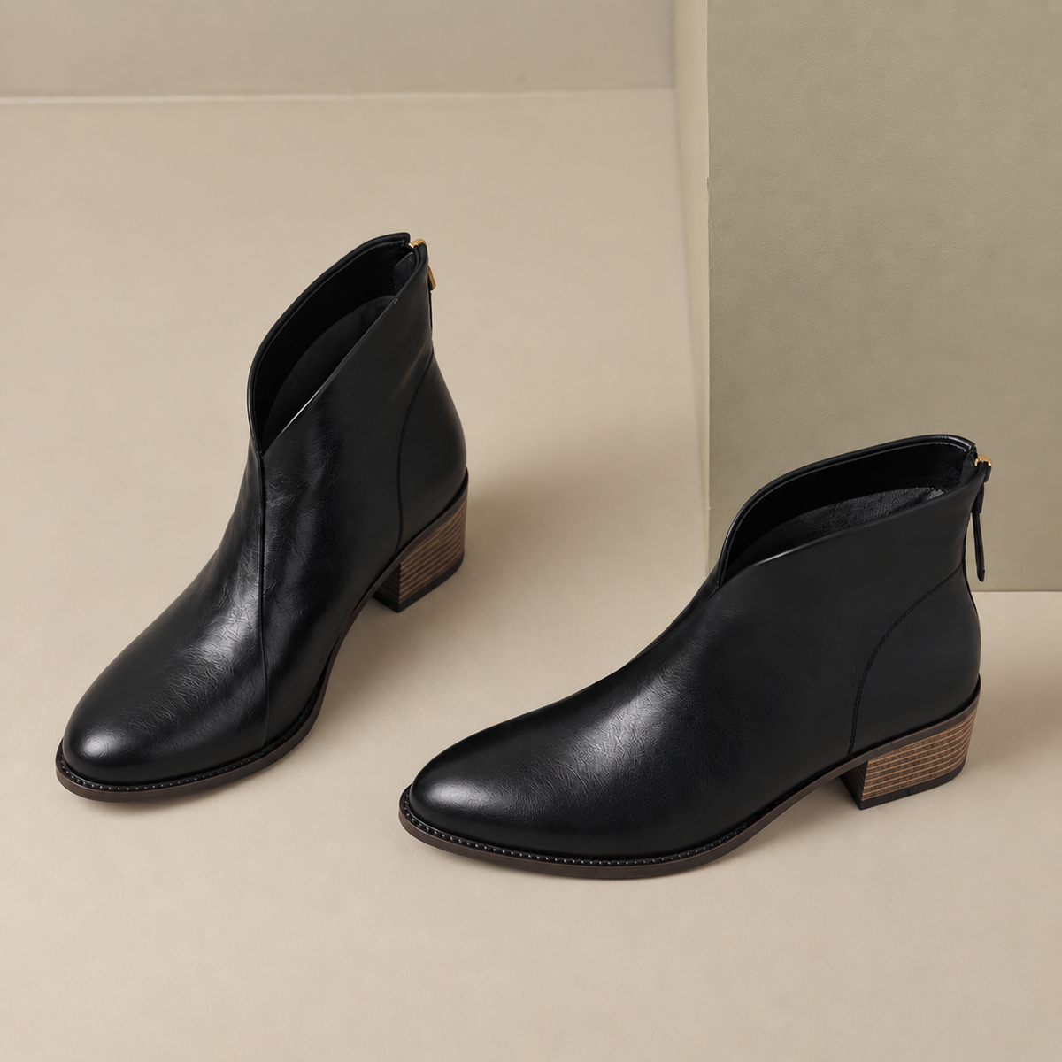 Elegante Stiefeletten mit Niedrigem Absatz und Bequemer Passform