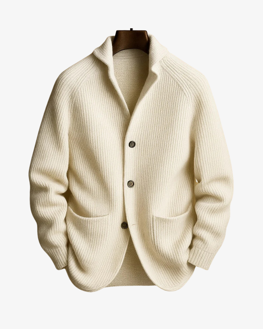 Herren Strickcardigan Mit Knopfleiste Tailliert