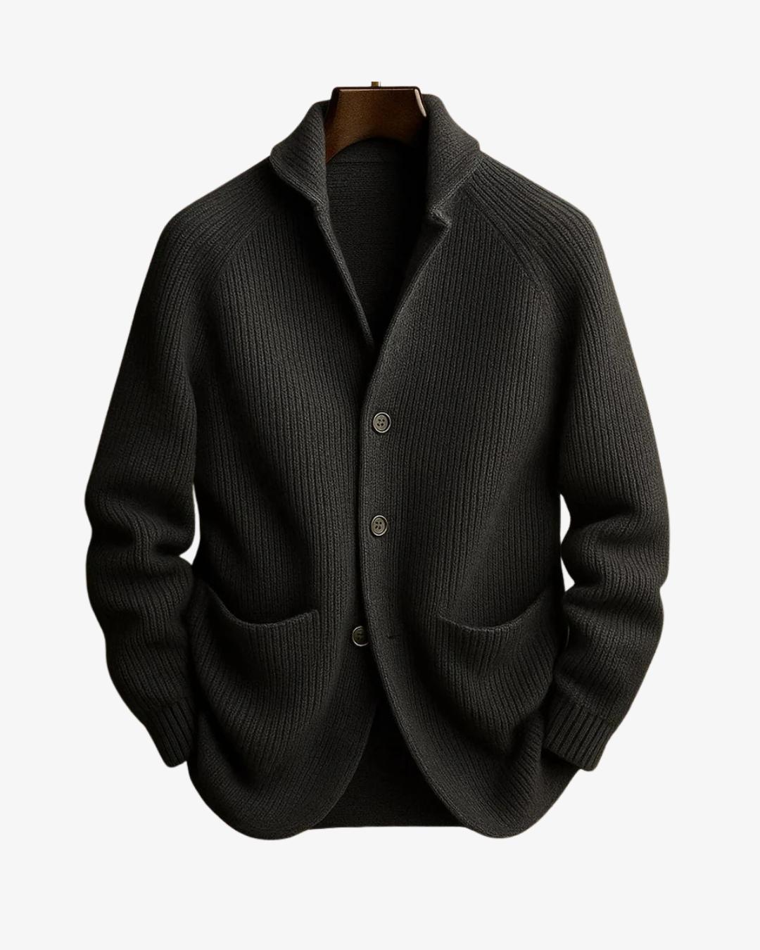 Herren Strickcardigan Mit Knopfleiste Tailliert