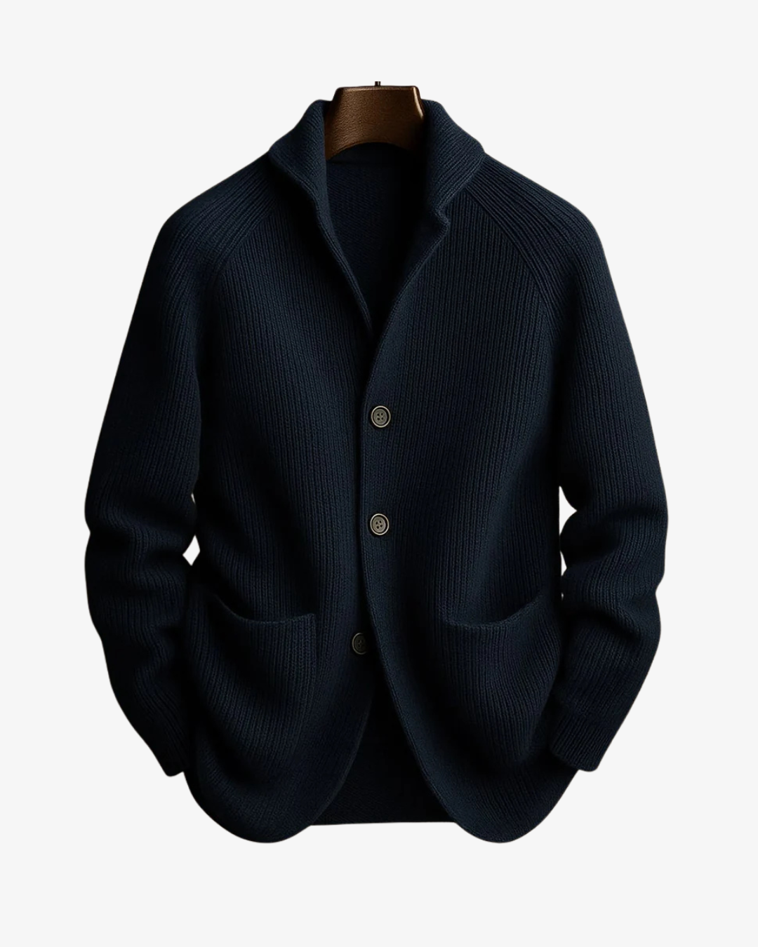 Herren Strickcardigan Mit Knopfleiste Tailliert