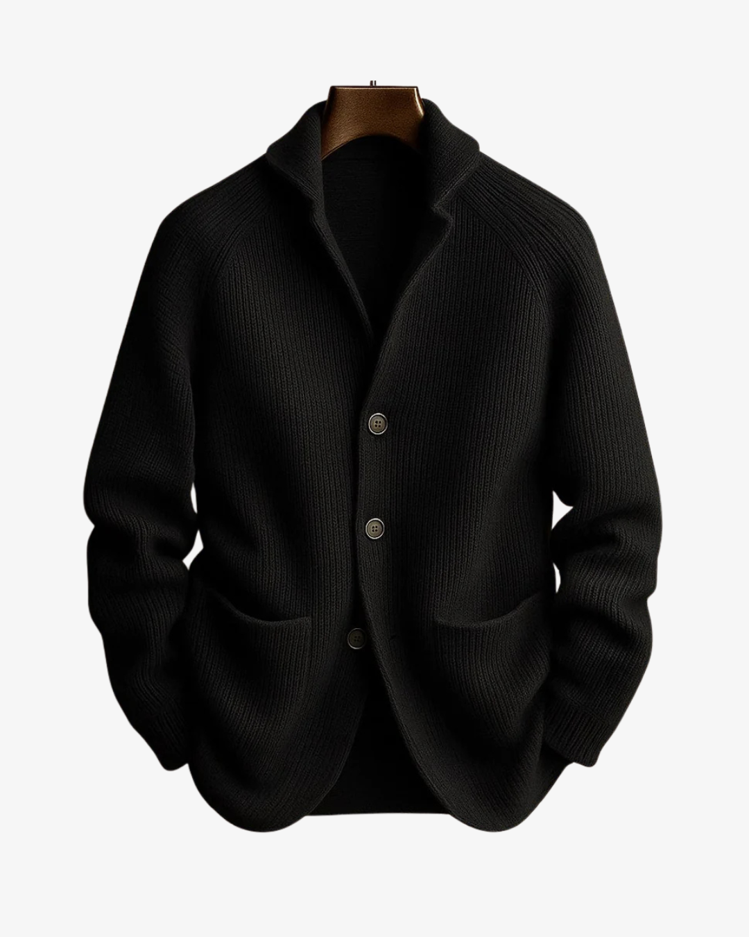 Herren Strickcardigan Mit Knopfleiste Tailliert