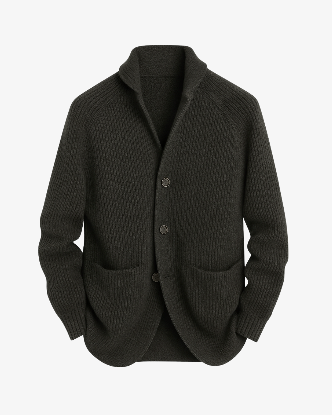 Herren Strickcardigan Mit Knopfleiste Tailliert