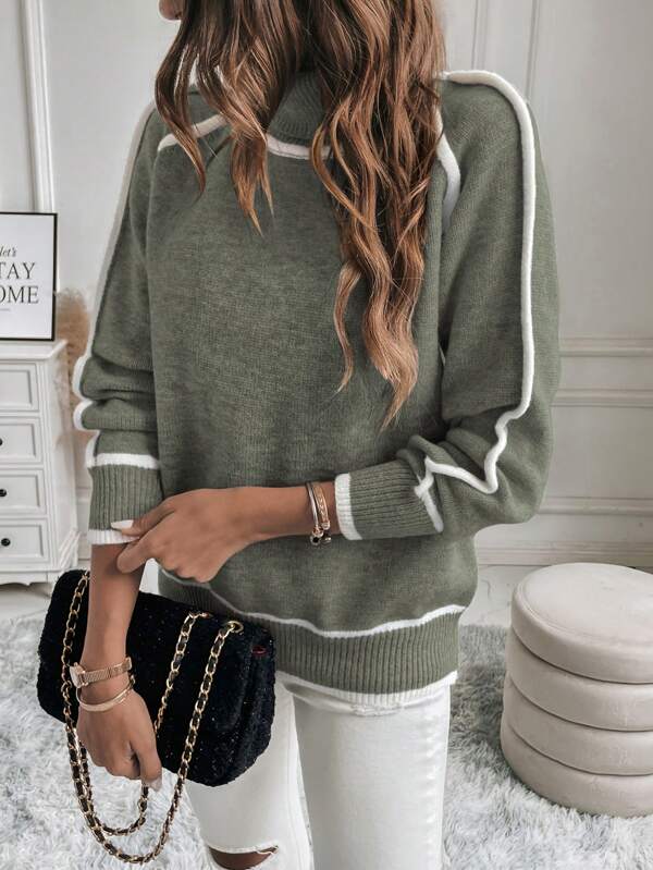 Warmer Gefütterter Pullover für kalte Tage