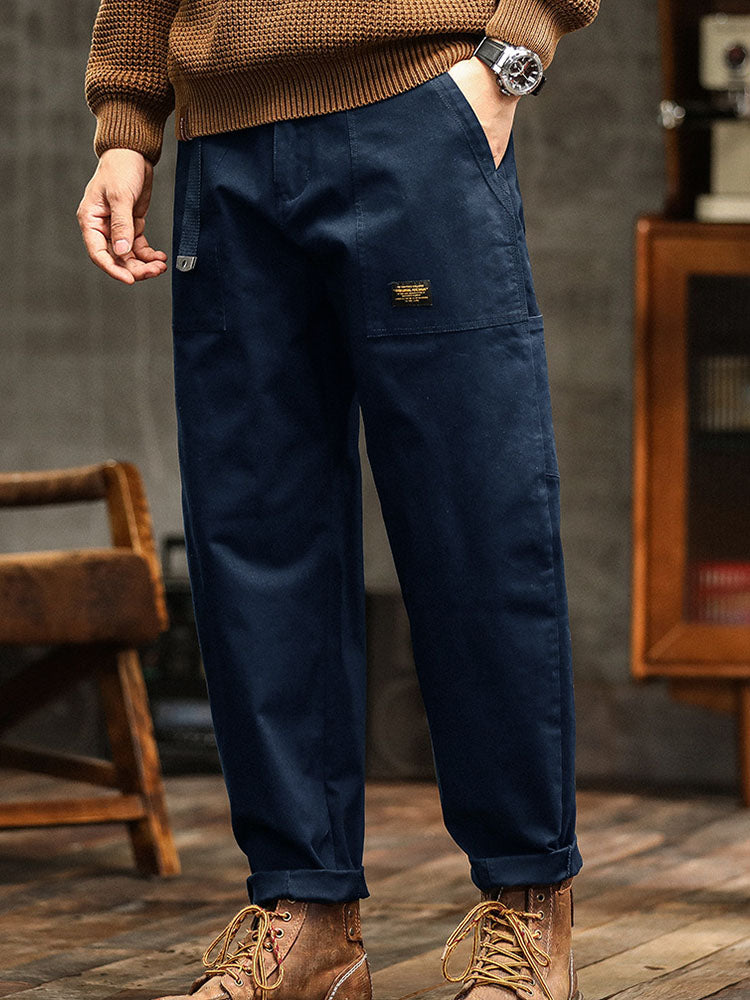 Entspannte Cargohose aus Baumwolle im Vintage-Stil