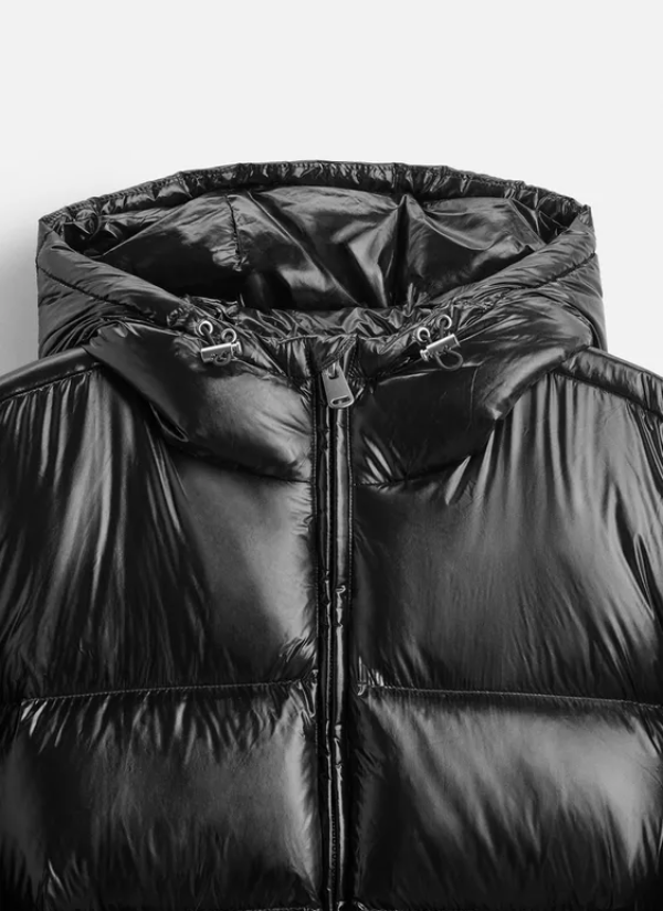 Unisex Pufferjacke mit Glatter Oberfläche und Futter