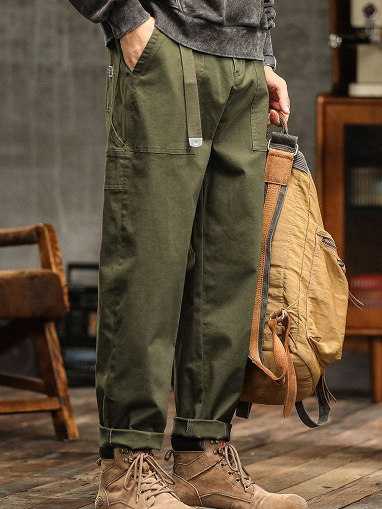 Bequeme Cargohose mit Utility-Taschen und Gürtel