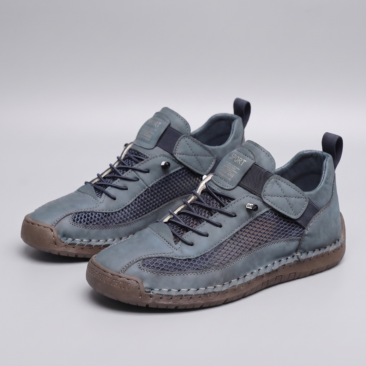 Atmungsaktive Damen Walking Schuhe mit Schnürung aus Mesh