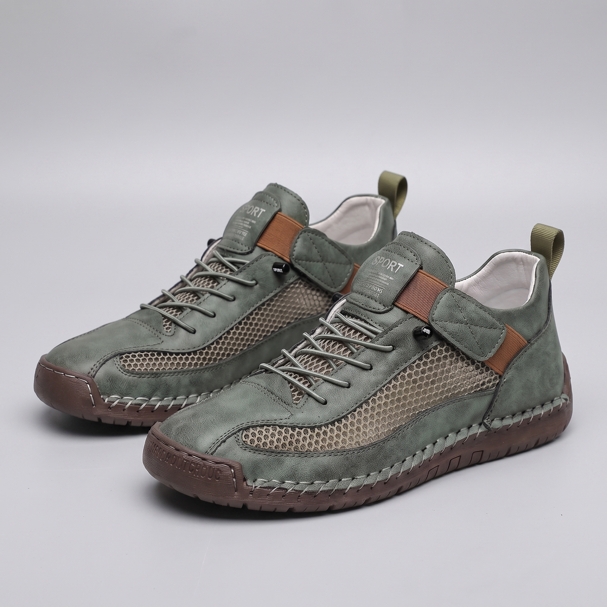 Atmungsaktive Damen Walking Schuhe mit Schnürung aus Mesh
