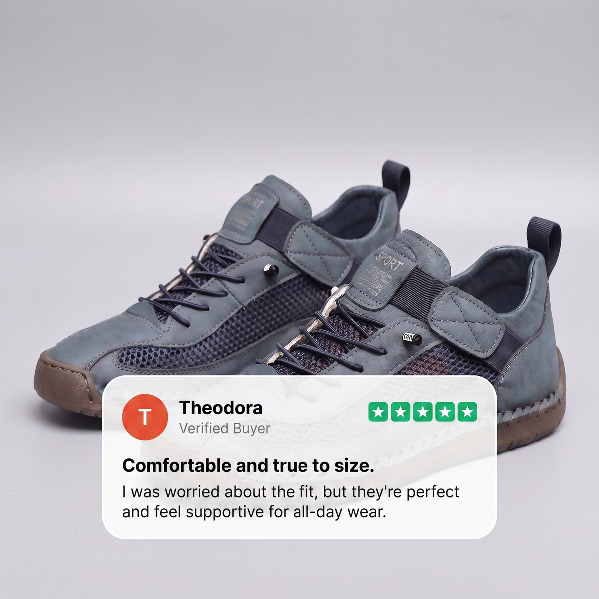 Atmungsaktive Damen Walking Schuhe mit Schnürung aus Mesh