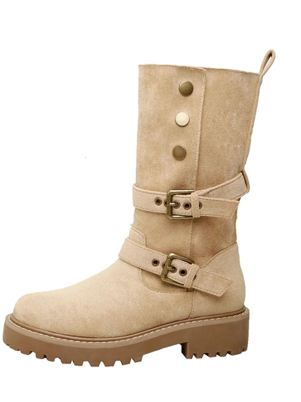 Hohe Damen Winterstiefel Mit Kunstfellfutter