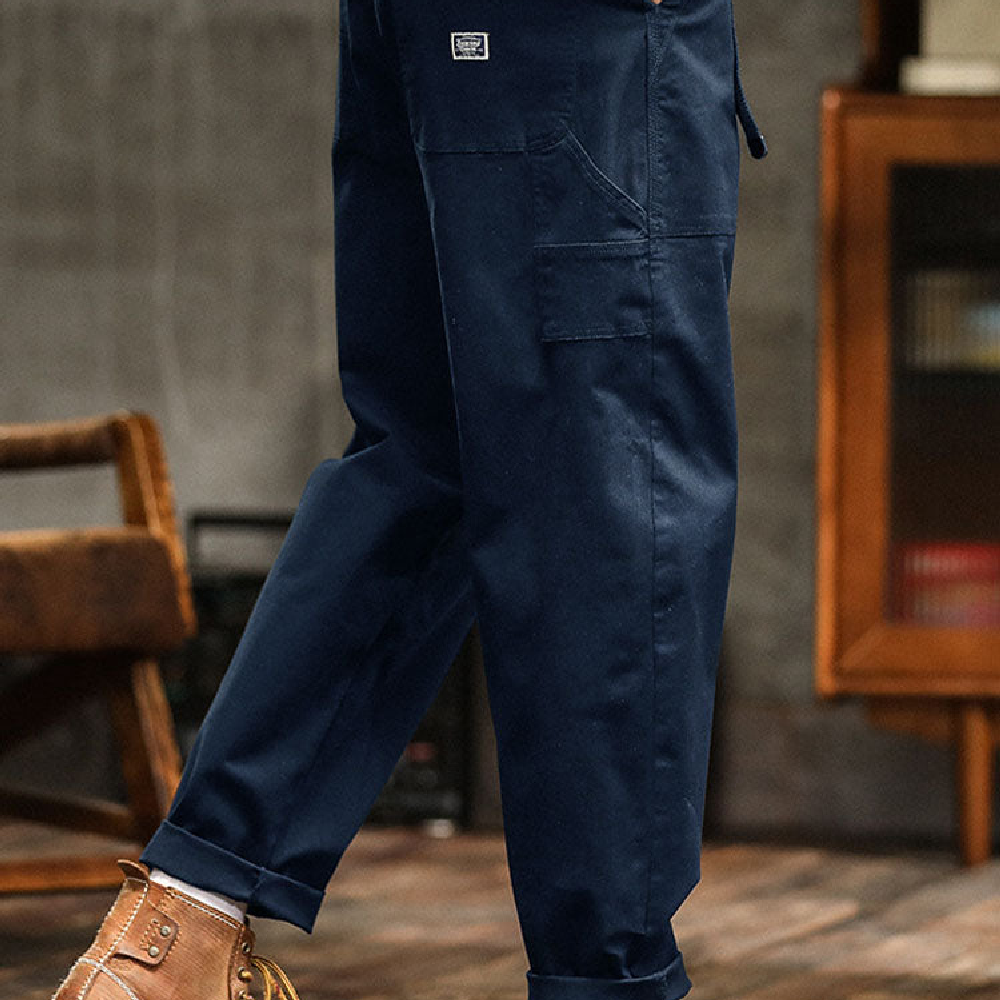 Entspannte Cargohose aus Baumwolle im Vintage-Stil