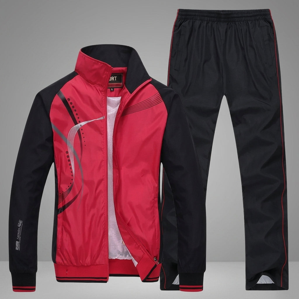 Sportlicher Trainingsanzug mit schmaler Passform