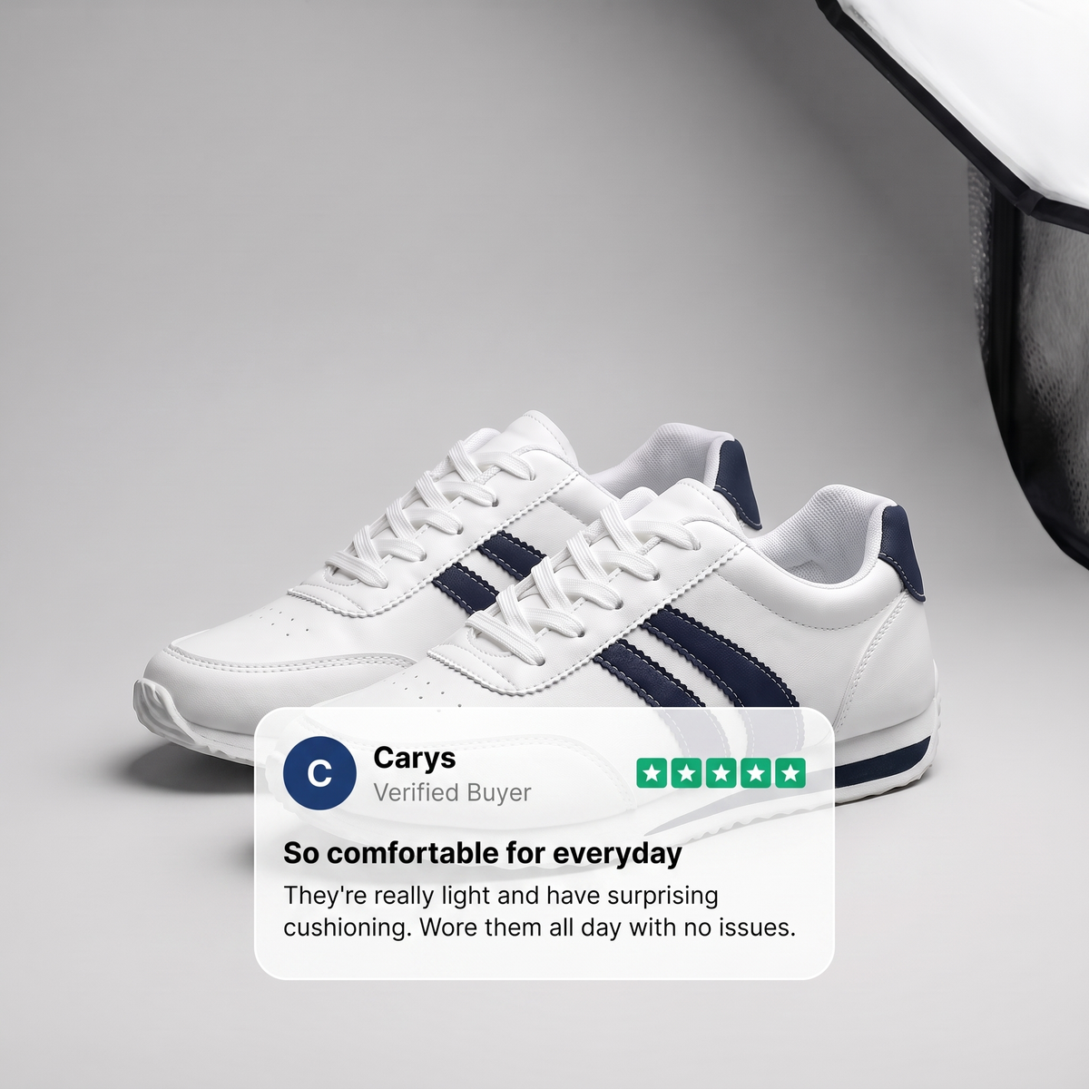 Leichte Orthopädische Damen Sneaker mit Fussbett