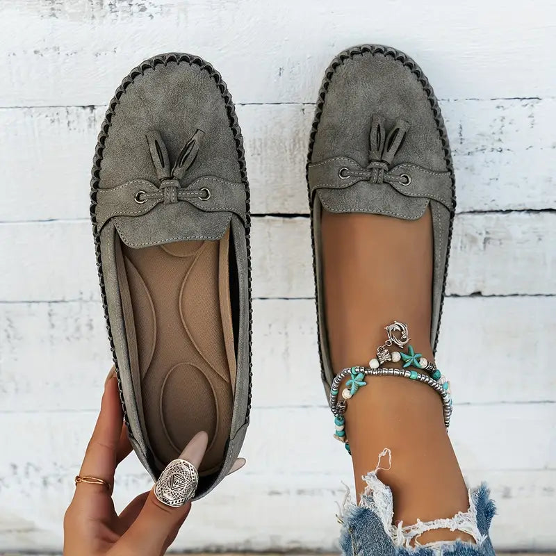 Orthopädische Damen Loafer mit Fußgewölbestütze
