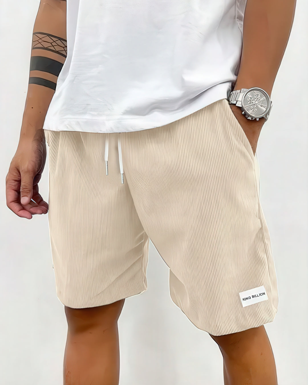 Herren Casual Shorts Lockere Passform Leichter Stoff