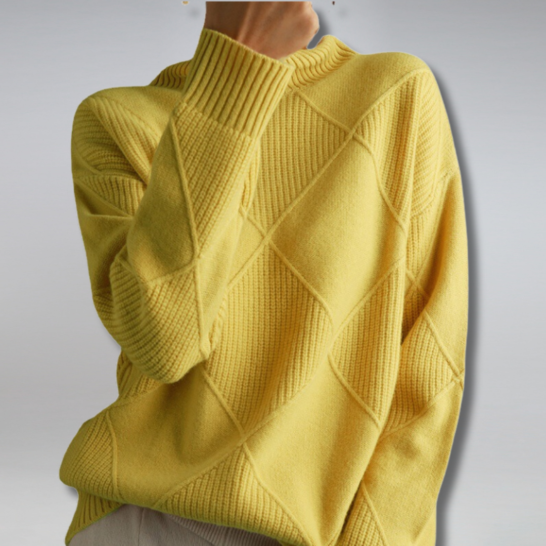 Damen Feinstrick Rollkragenpullover für Herbst und Winter