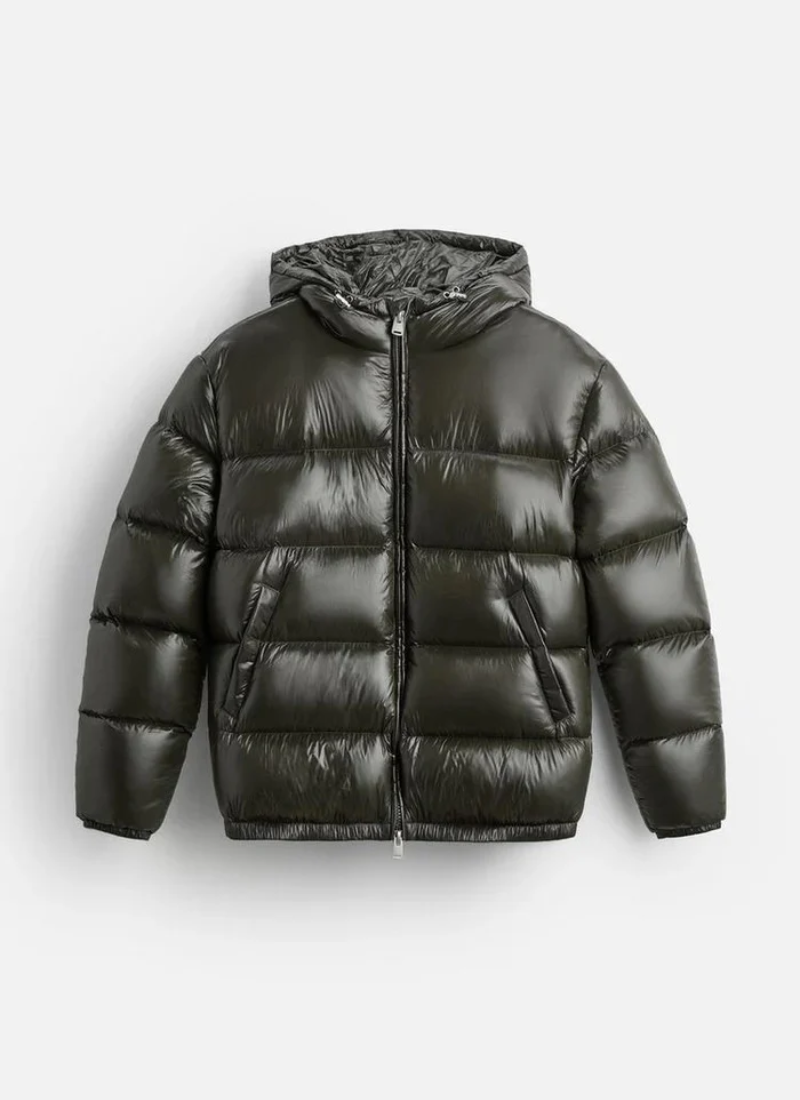 Unisex Pufferjacke mit Glatter Oberfläche und Futter