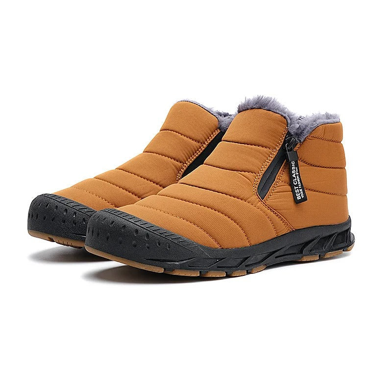 Gefütterte Barfussschuhe für den Winter mit breiter Zehenbox