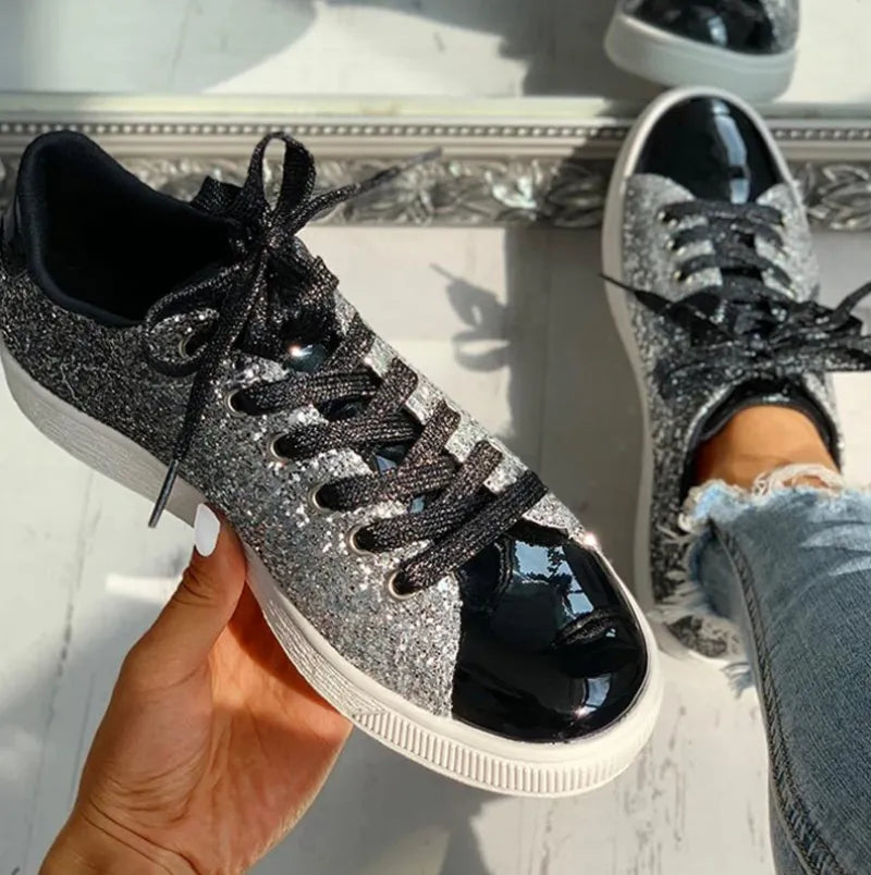 Glitzernde Damen Freizeitschuhe