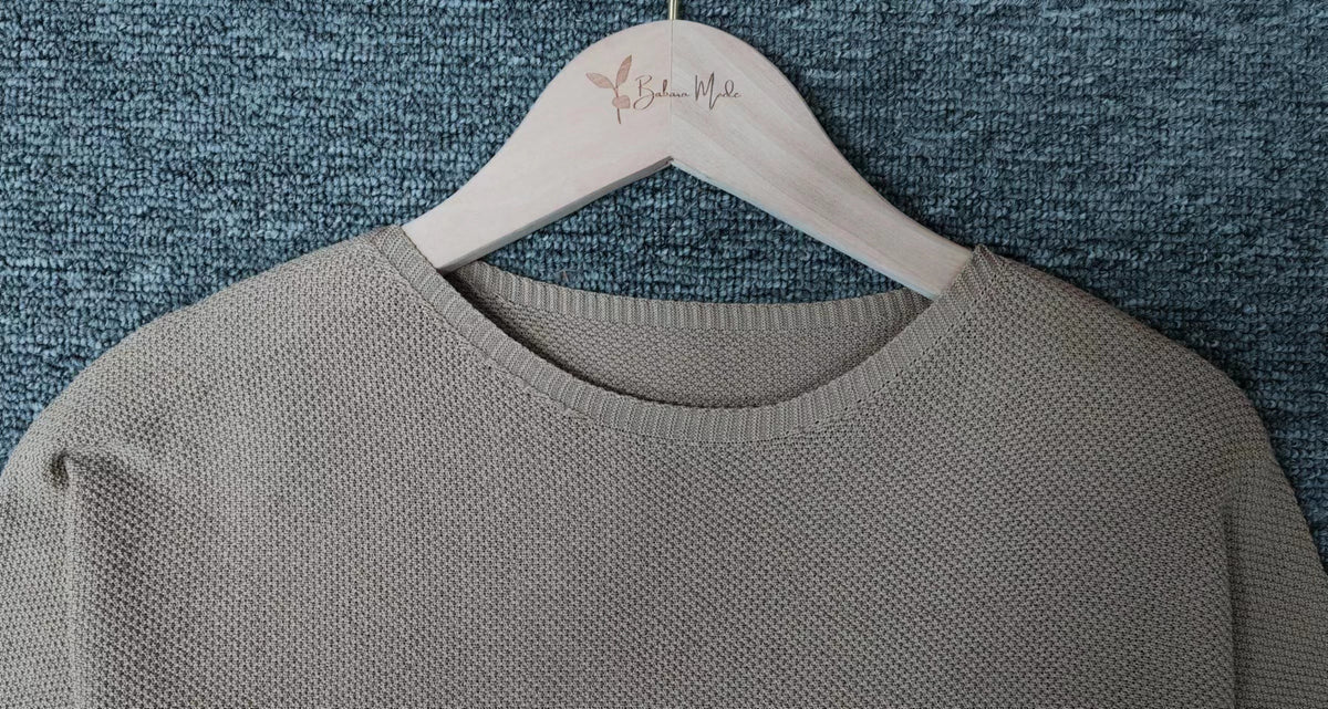 Damen Pullover Mit Rundhalsausschnitt Und Dreiviertelärmeln