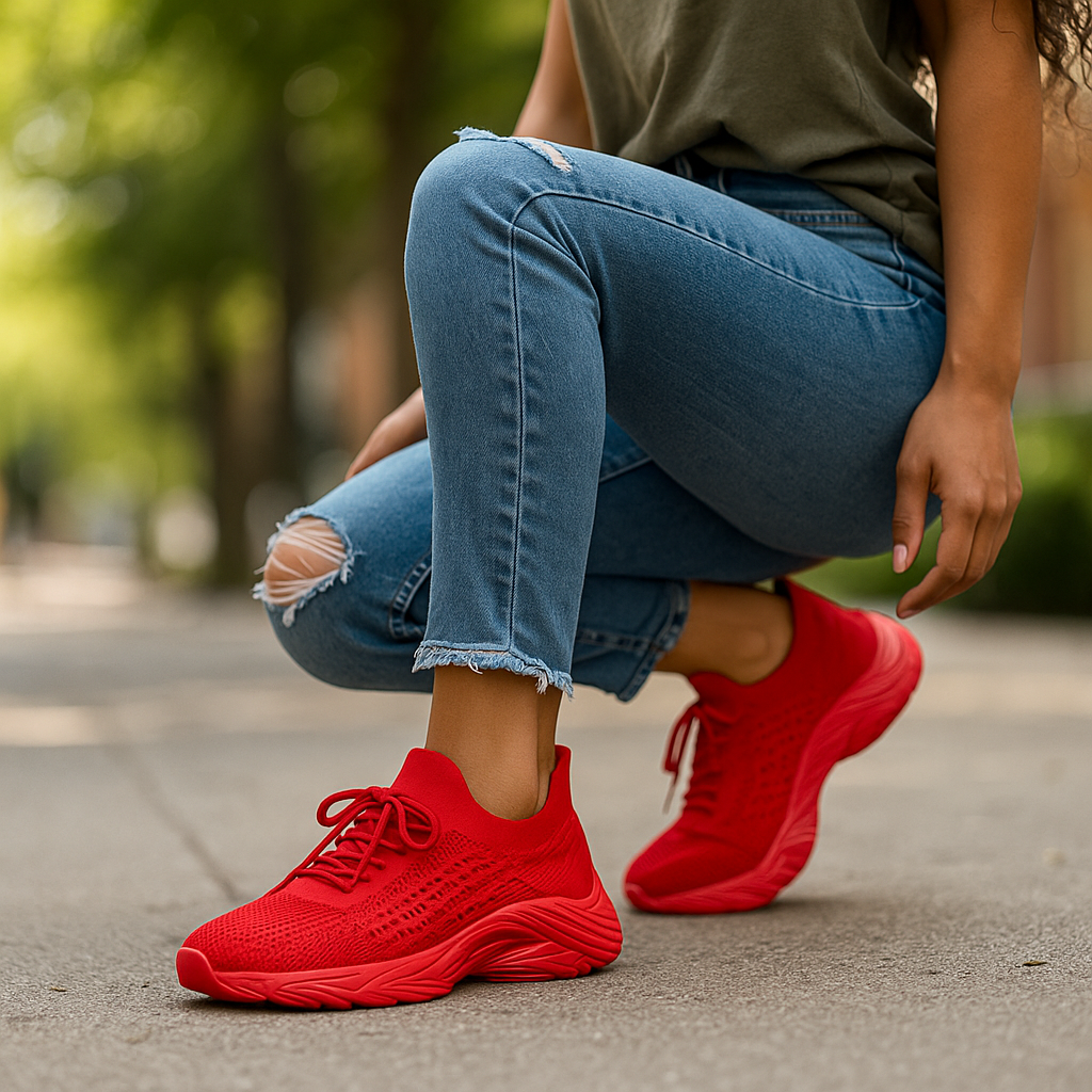 Orthopädische Komfort-Sneaker mit Dämpfung für Damen