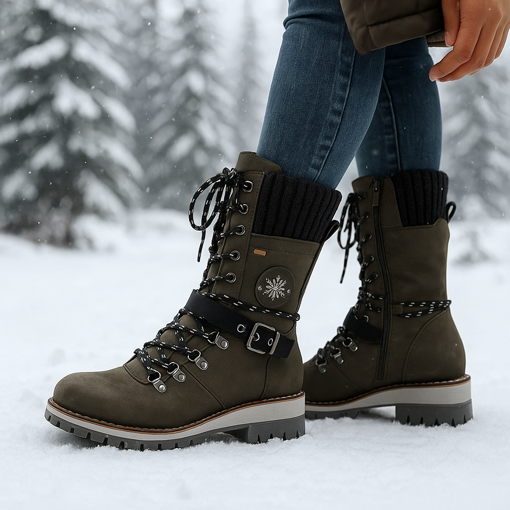 Orthopädische Damen Winterstiefeletten mit Thermofutter