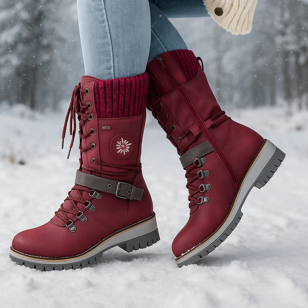 Orthopädische Damen Winterstiefeletten mit Thermofutter