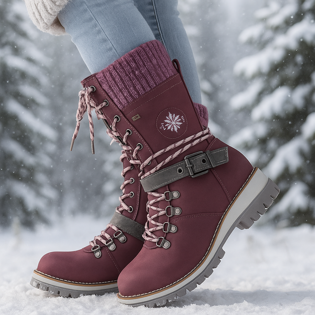 Orthopädische Damen Winterstiefeletten mit Thermofutter