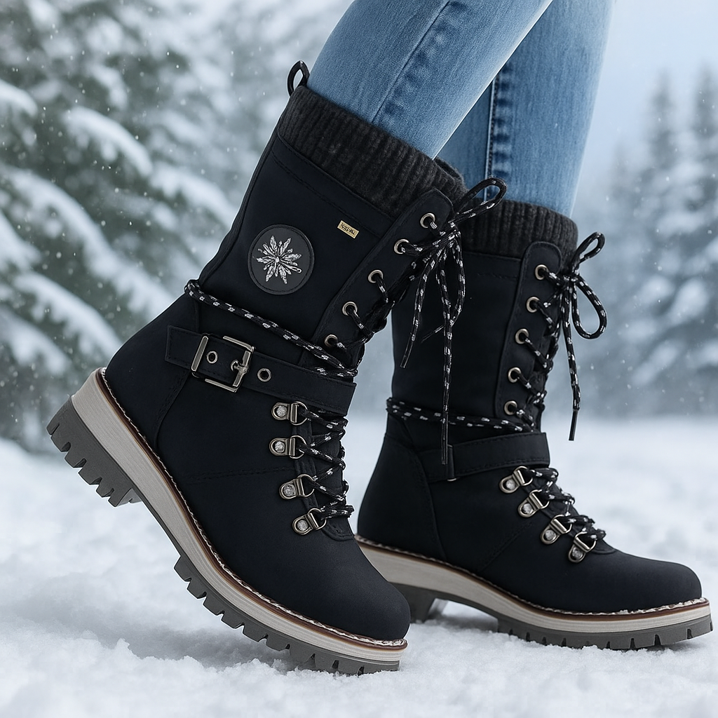 Orthopädische Damen Winterstiefeletten mit Thermofutter