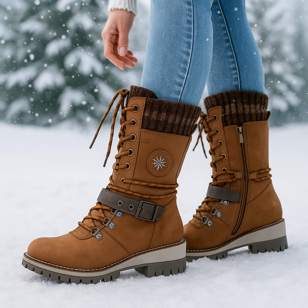 Orthopädische Damen Winterstiefeletten mit Thermofutter