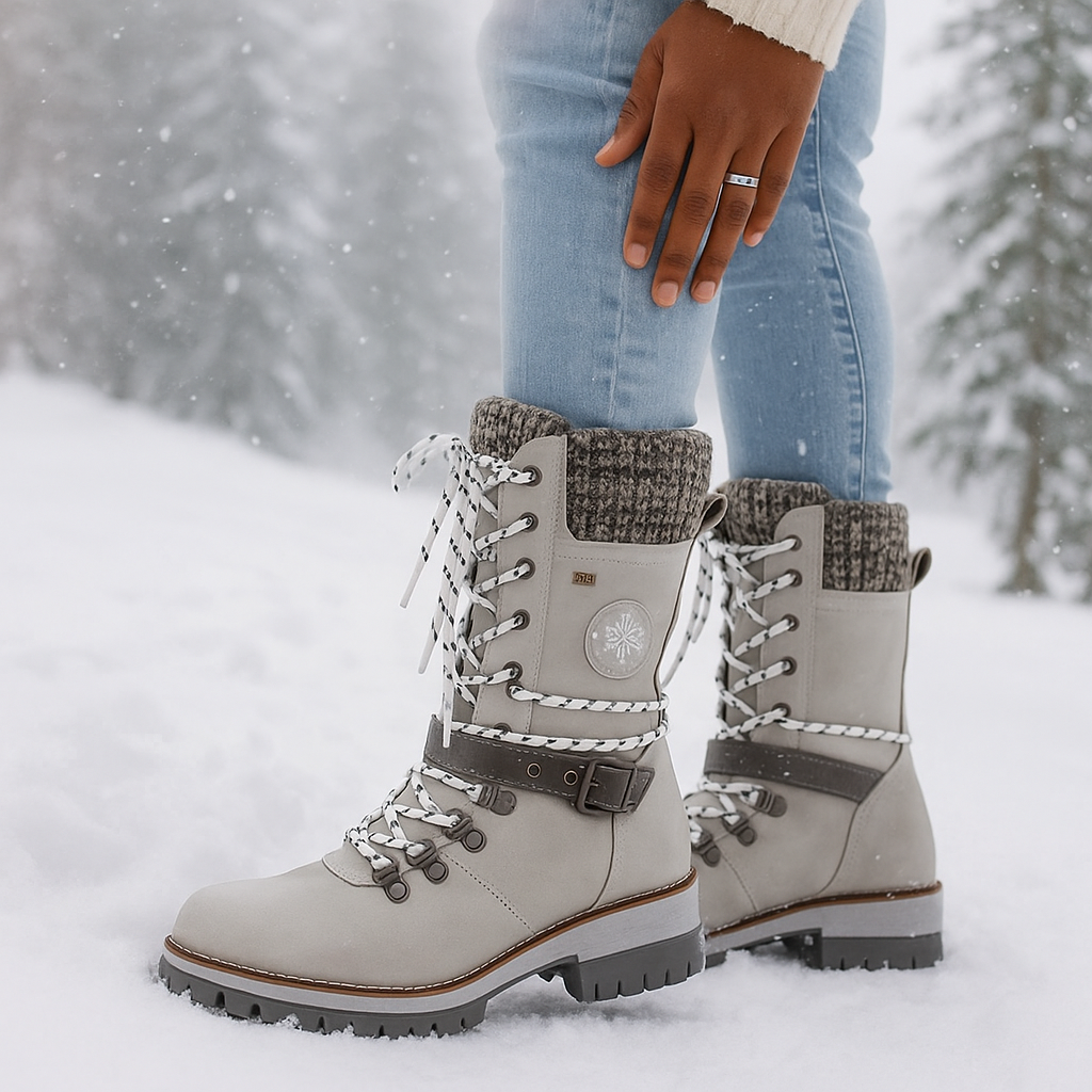 Orthopädische Damen Winterstiefeletten mit Thermofutter