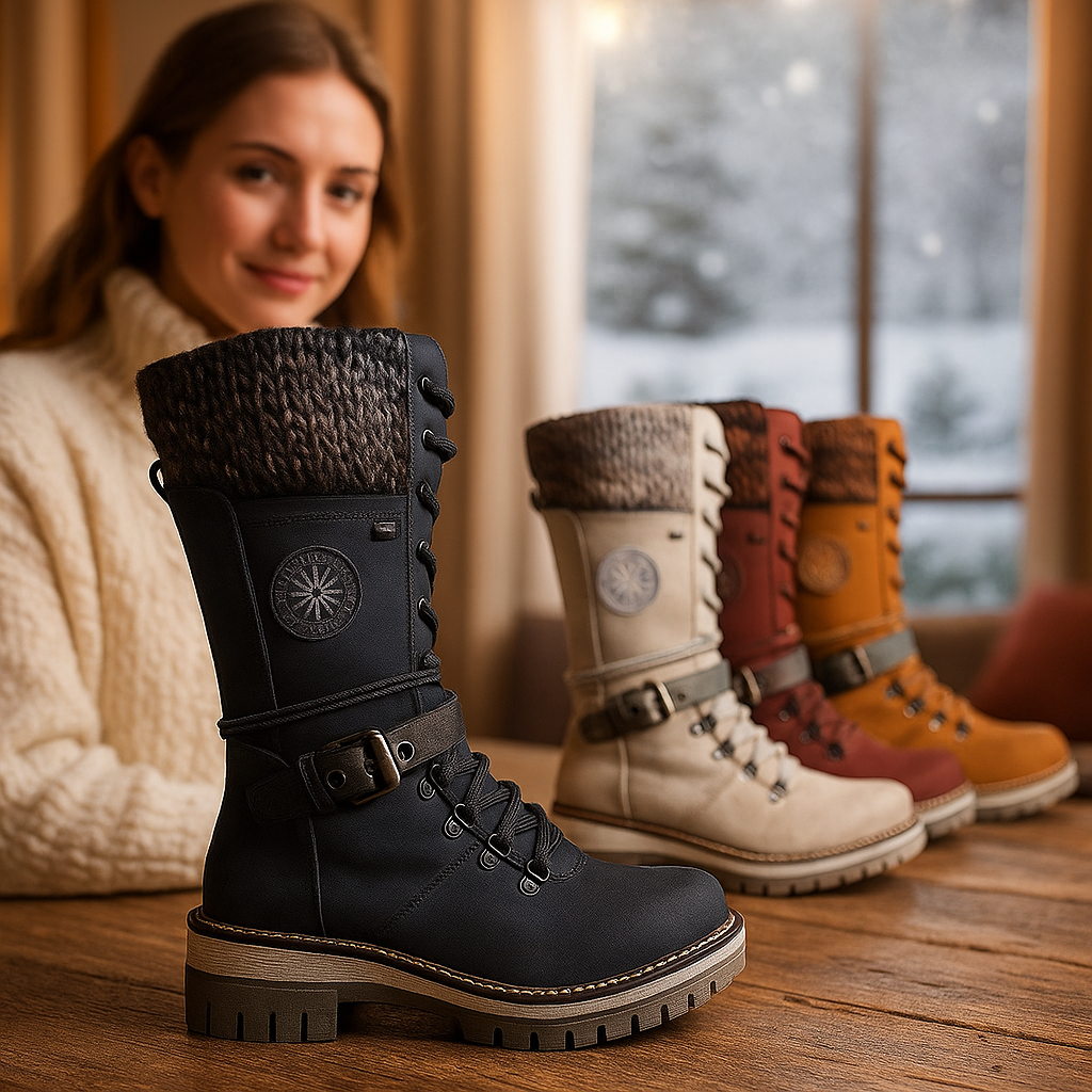 Orthopädische Damen Winterstiefeletten mit Thermofutter