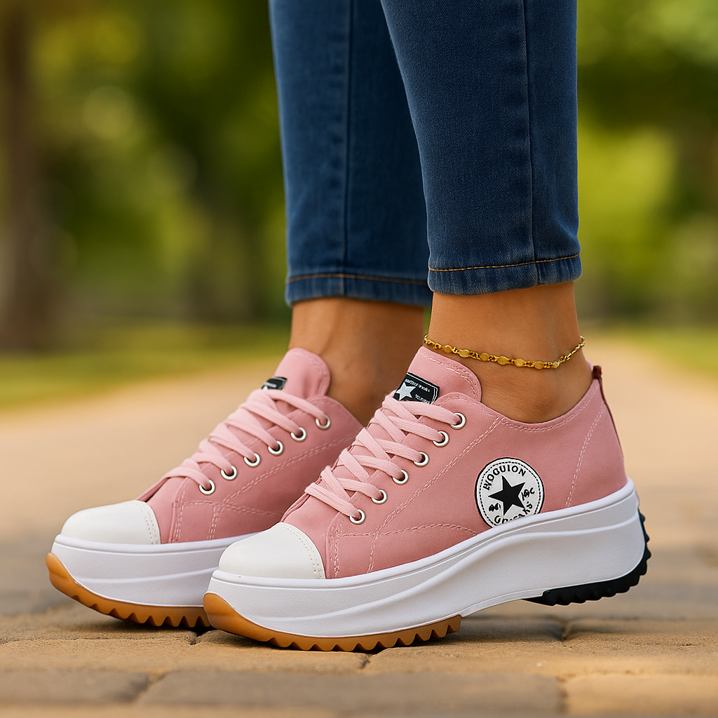 Orthopädische Damen Sneaker mit Dämpfung und Atmungsaktivität