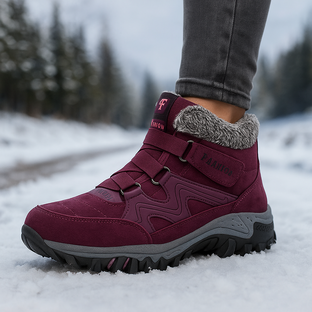 Sportliche Orthopädische Damen Winterschuhe mit Warmfutter