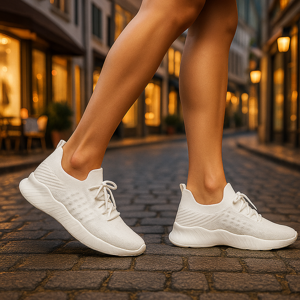 Orthopädische Damen Wanderschuhe mit dreilagiger Memory-Foam-Sohle
